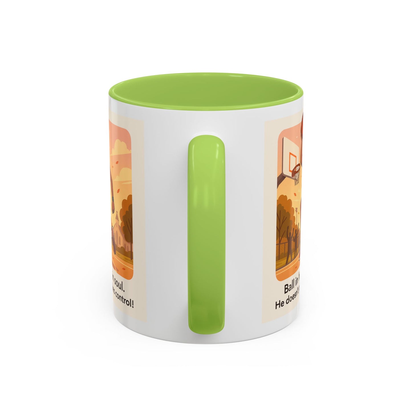 Dynamic Basketball Coffee Mug - Motivational Sports