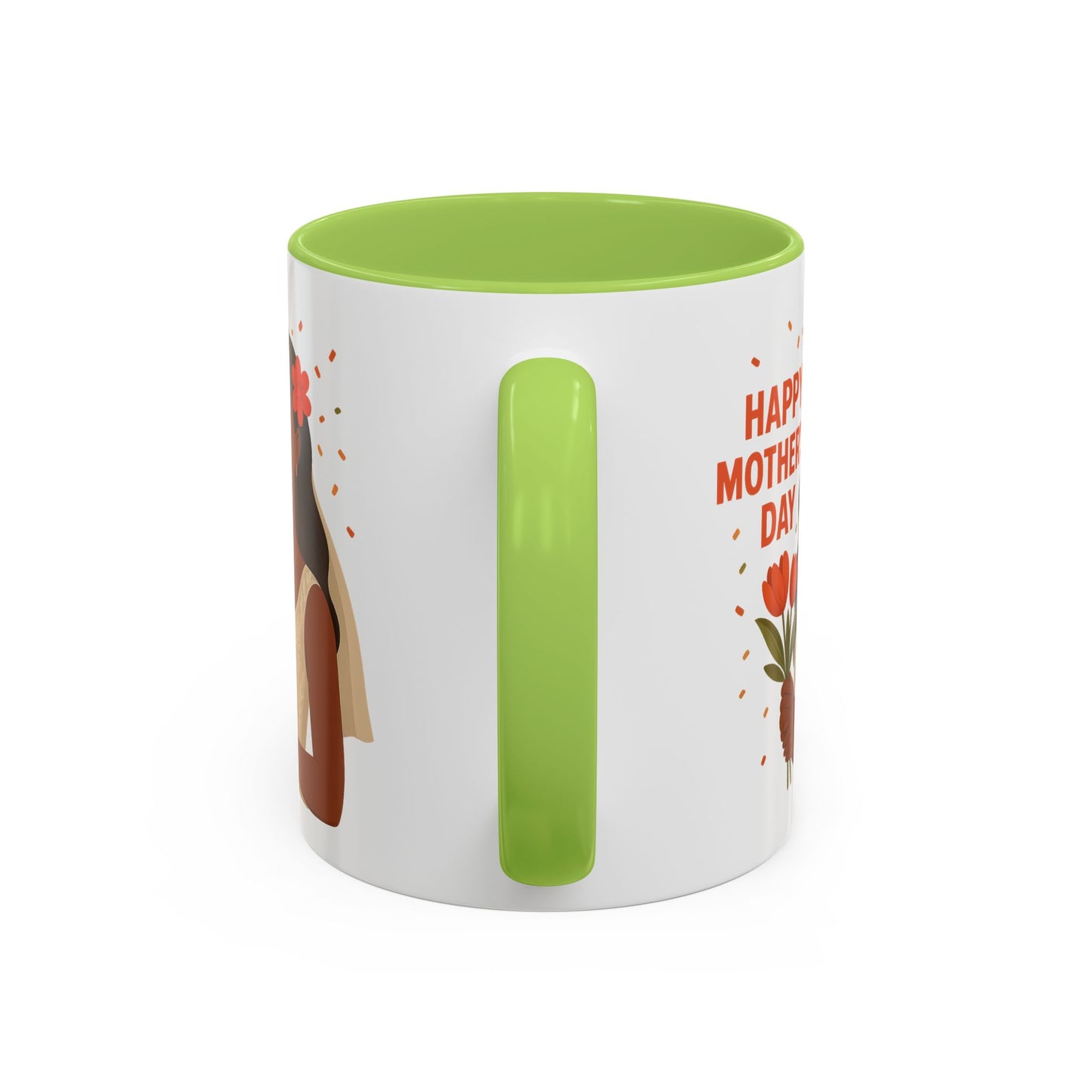 Elegant Mother's Day Accent Coffee Mug - Floral Gift, Tea Mug, Personalized Drinkware, Inspirational Cup, Birthday Present