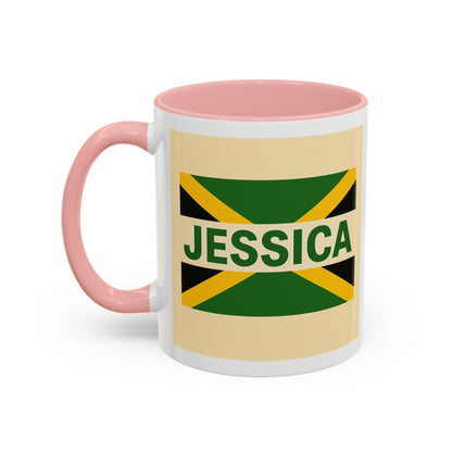 Jamaican Themed Coffee Mug - 'Jessica' with Carnival Queen Vibes