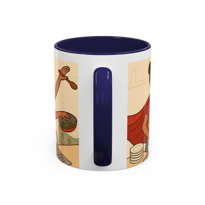 Super mom - Accent Coffee Mug (11, 15oz) - Mother's Day