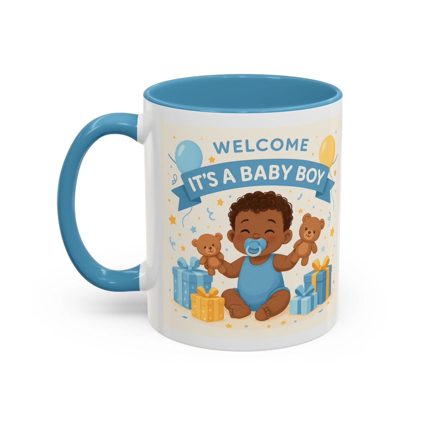 Baby Boy Announcement Coffee Mug, Newborn, Welcome Baby Boy Gift