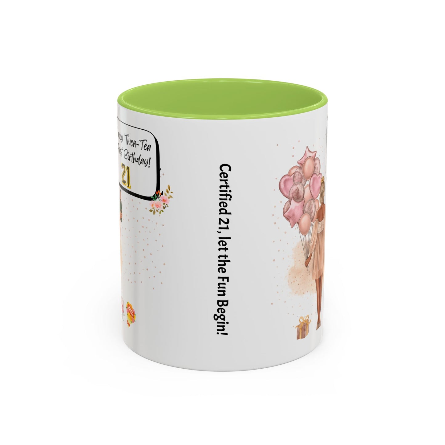 21st Birthday Celebration Coffee Mug, Funny Gift for Turning 21