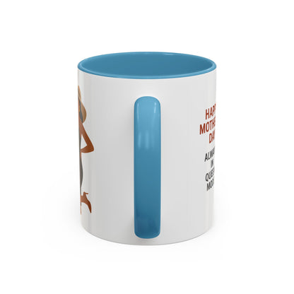 Queen Mode Mother's Day Coffee Mug | Stylish Black Accent Design