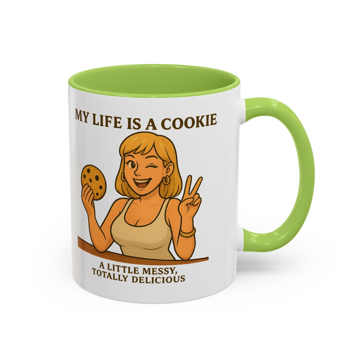 Funny Life is a Cookie Coffee Mug - Perfect for Treat Lovers