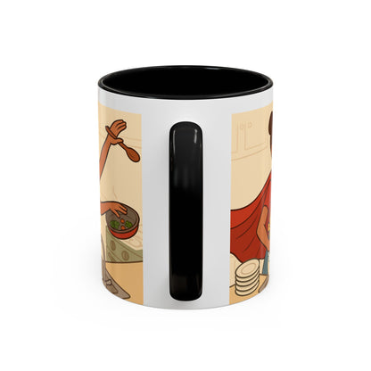 Super mom - Accent Coffee Mug (11, 15oz) - Mother's Day
