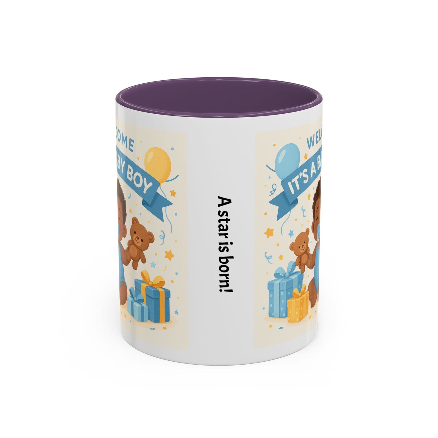 Baby Boy Announcement Coffee Mug, Newborn, Welcome Baby Boy Gift
