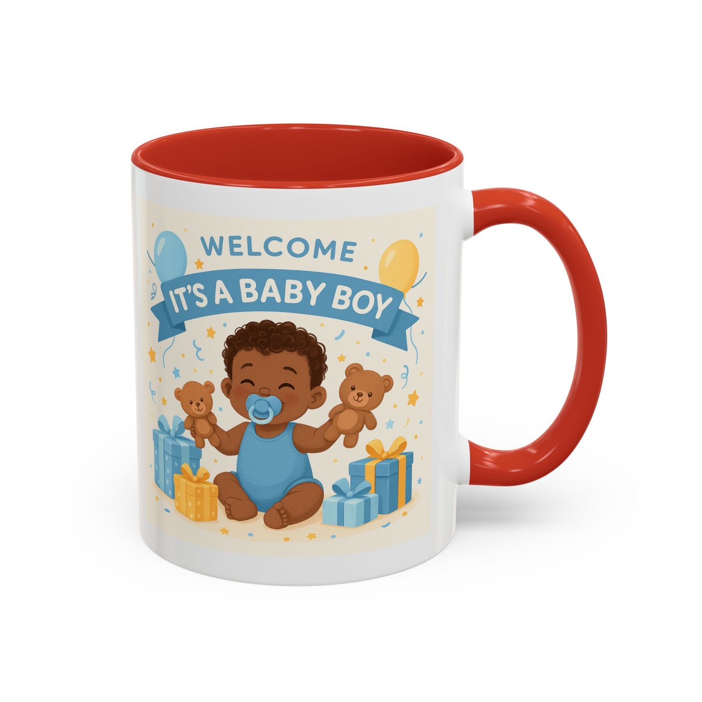 Welcome Baby Boy Coffee Mug - Born to Steal Hearts - Perfect Baby Shower Gift