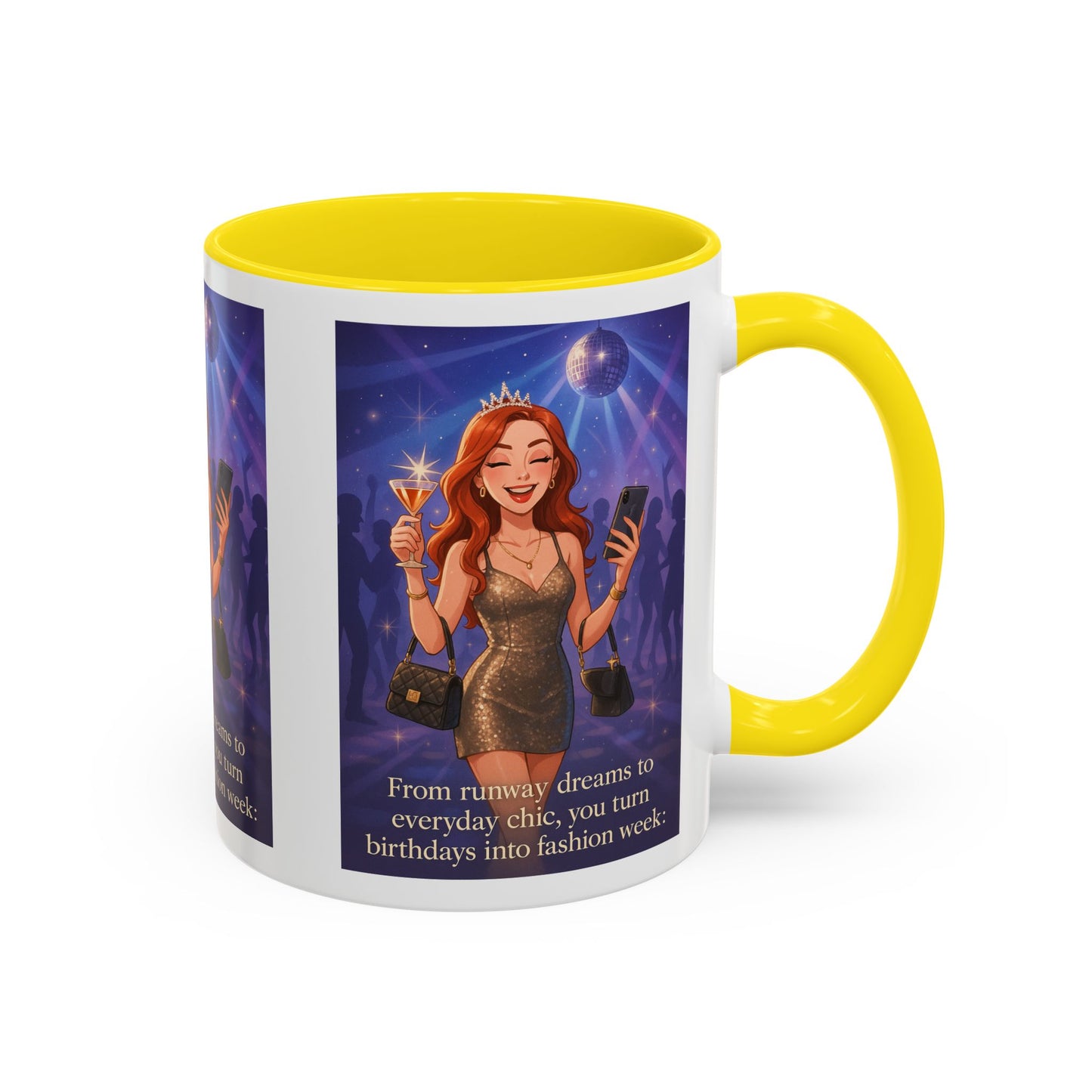 Chic Birthday Celebration Coffee Mug - Turn Birthdays into Fashion Week!