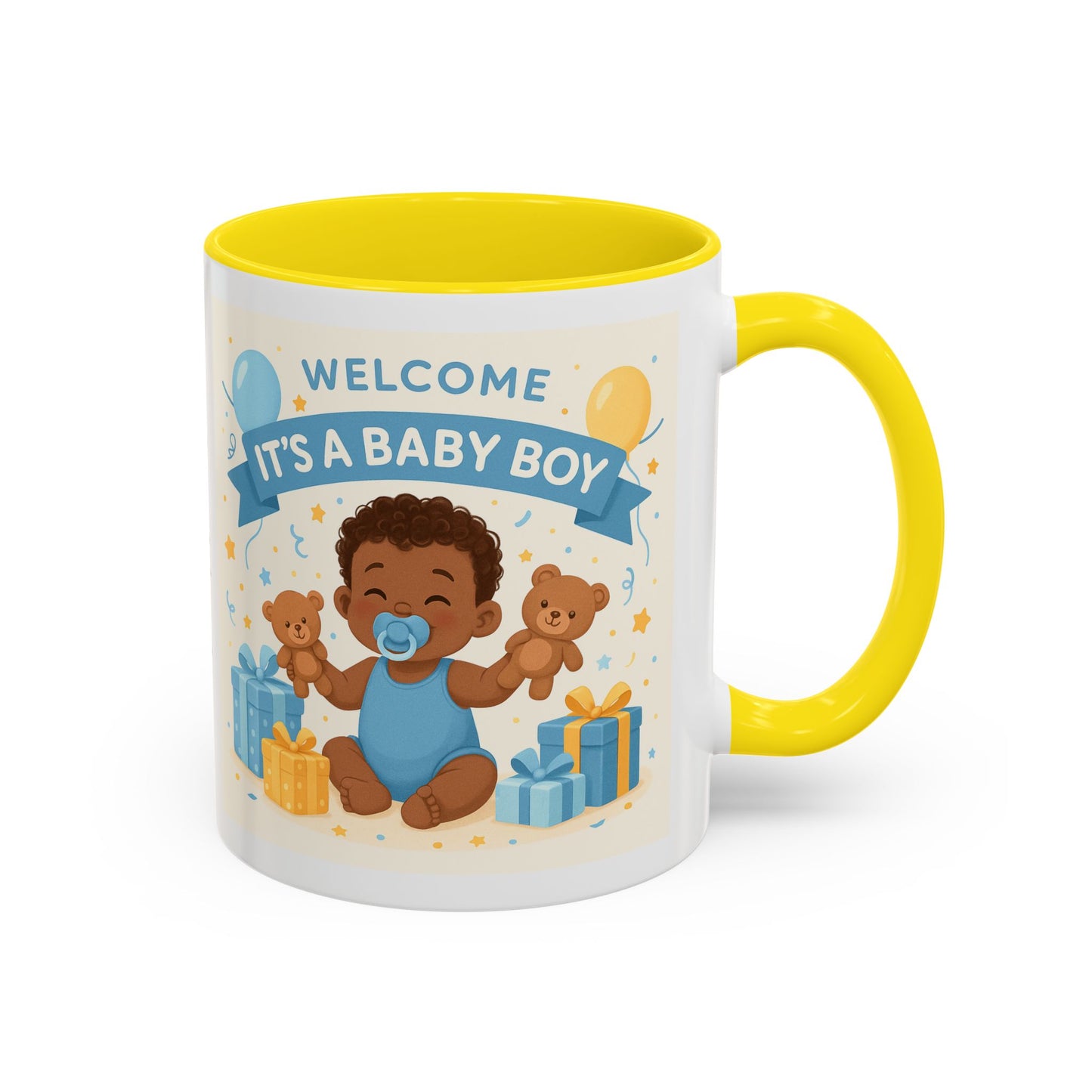 Baby Boy Announcement Coffee Mug, Newborn, Welcome Baby Boy Gift