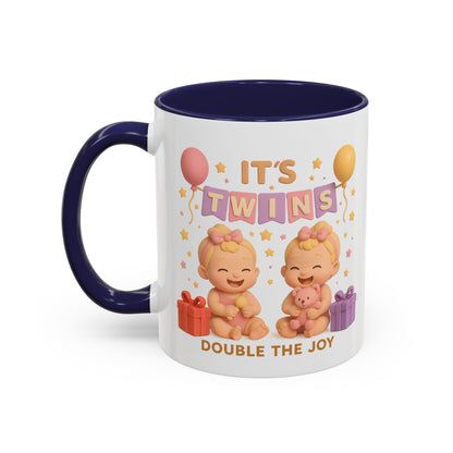Twins girls - Celebration Coffee Mug - Double the Joy