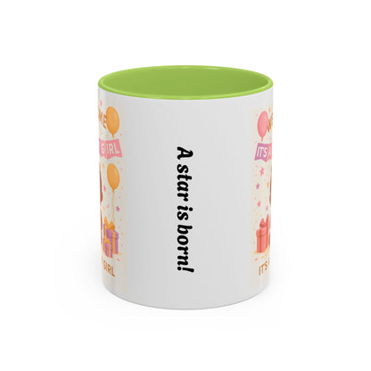 Welcome Baby Girl Coffee Mug | Cute Drinkware, Celebration Mug