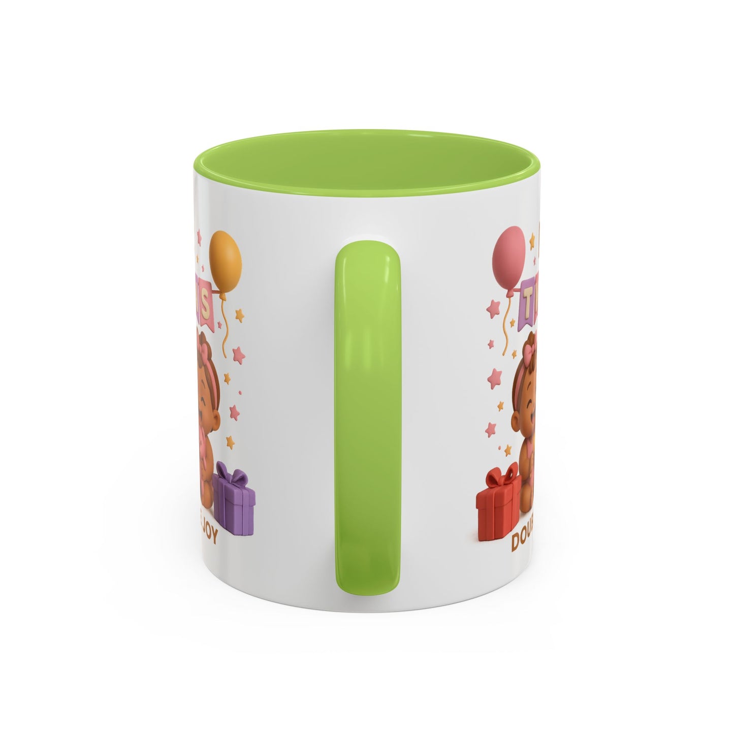 Twins Celebration Coffee Mug – Double the Joy, Gifts for New Parents, Baby Shower Favor, Sibling Gift, Cute Mug for Twins