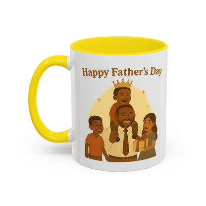 Happy Father's Day Coffee Mug - Celebrate Dad with Joyful Family Design