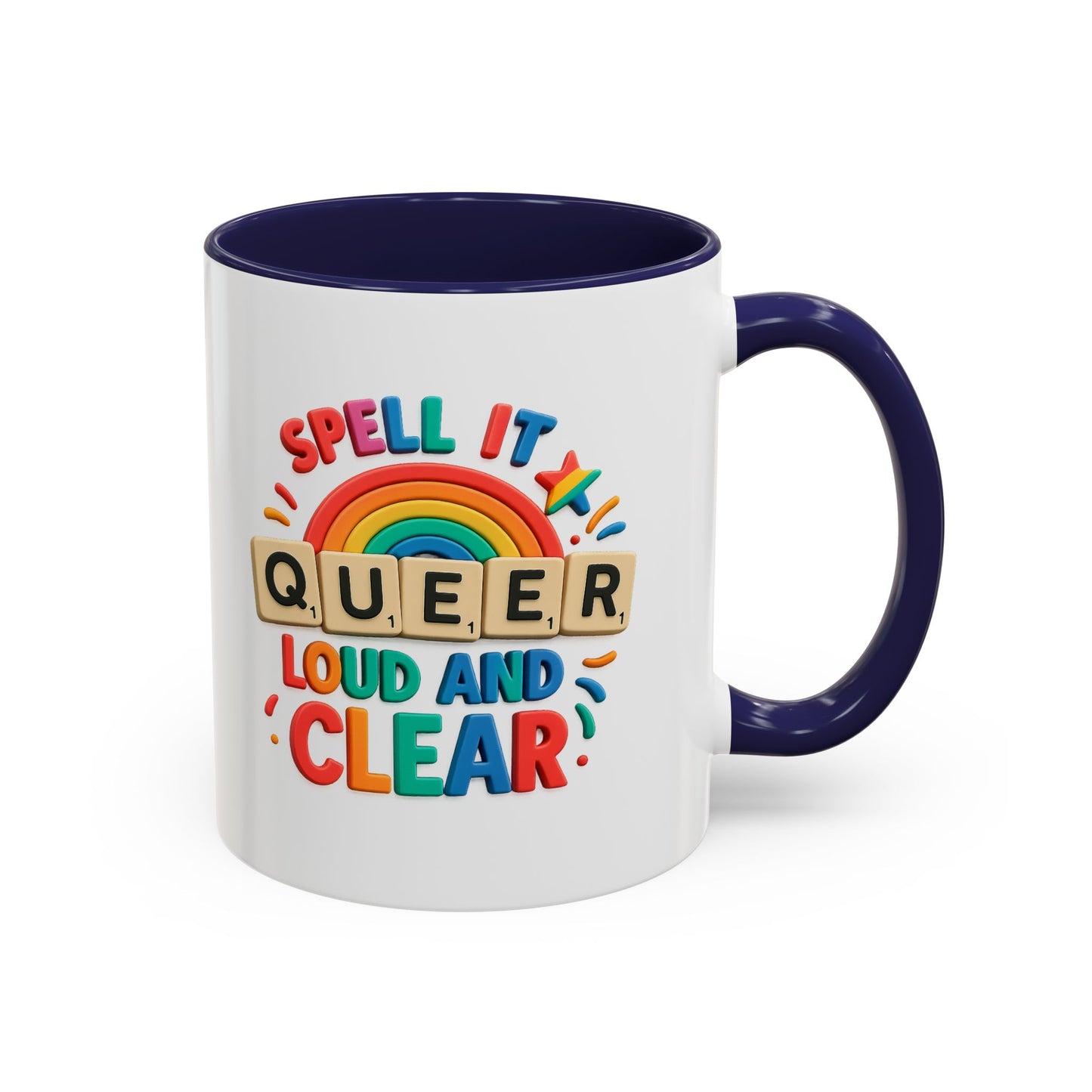 Pride Coffee Mug - Spell It Queer Loud and Clear