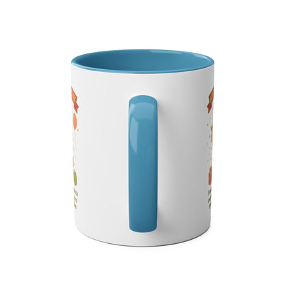 Happy Birthday Two-Tone Coffee Mug - Stylish Gift for Fashion Lovers