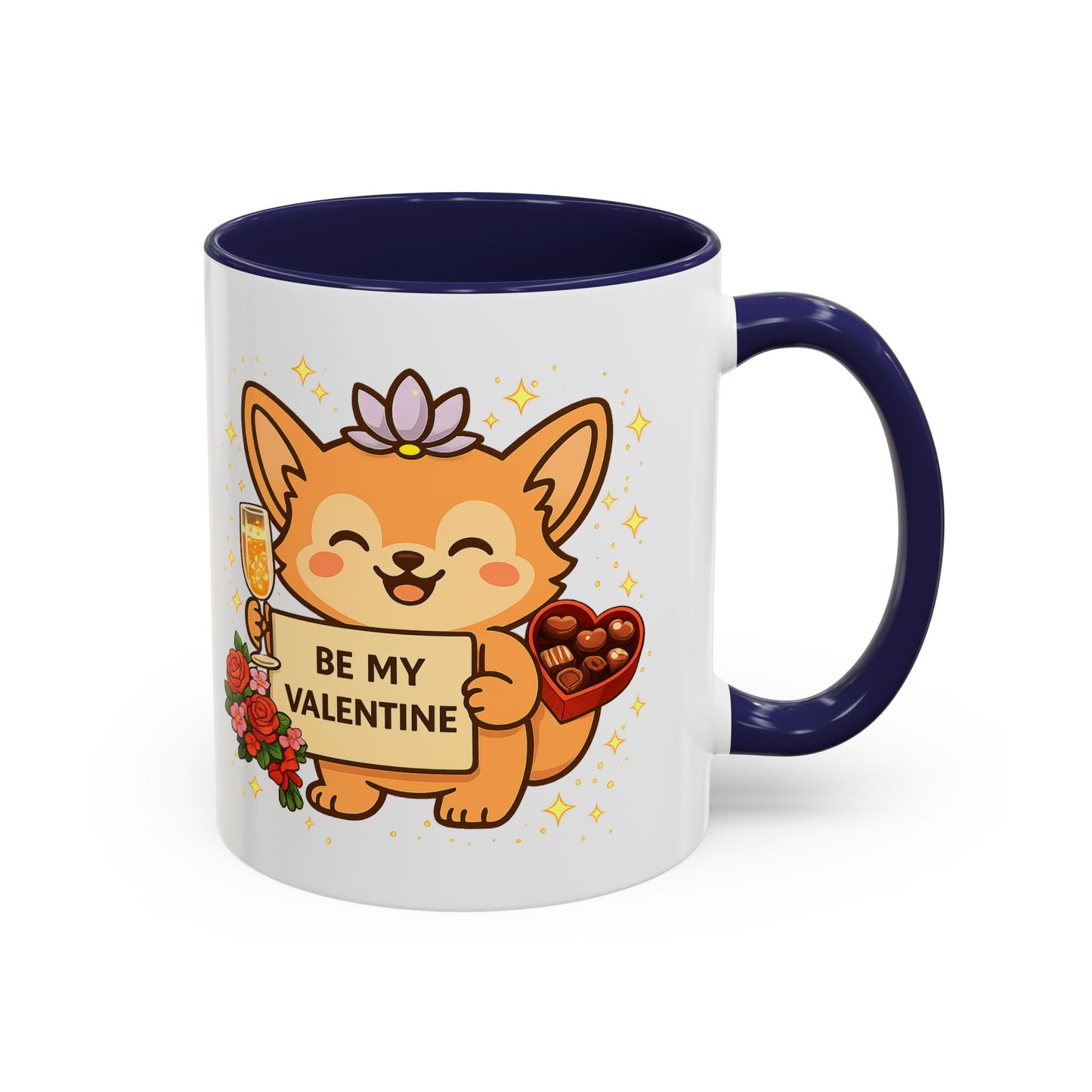 Valentine Coffee Mug  "Be My Valentine" Gift
