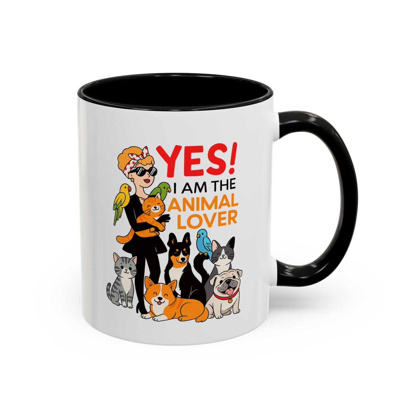 Animal Lover Coffee Mug - Perfect Gift for Pet Owners, Animal Enthusiasts, Dog Lovers, Cat Lovers