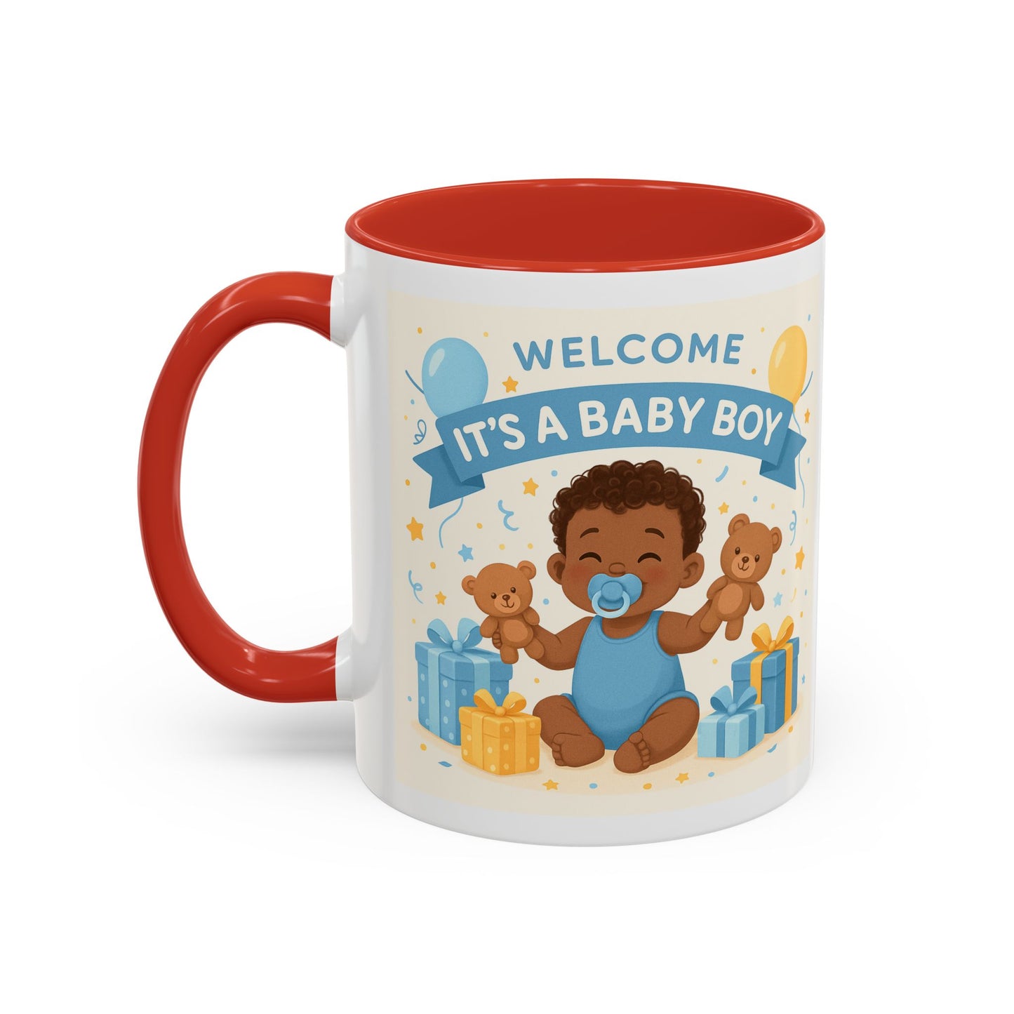 Baby Boy Announcement Coffee Mug, Newborn, Welcome Baby Boy Gift