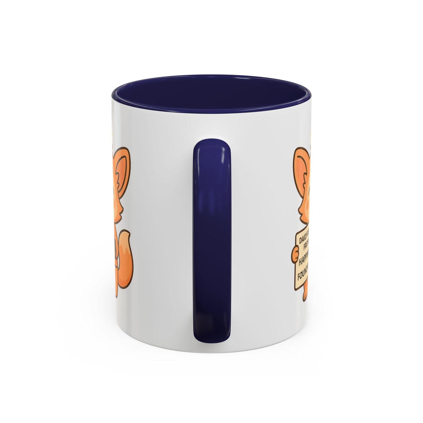 Cute Ms Mai Fox Inspirational Coffee Mug - Happiness is Found Within