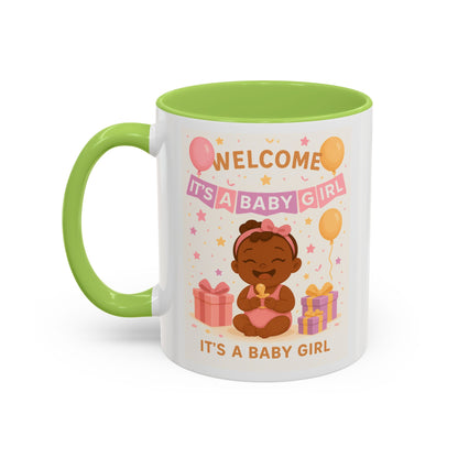 Welcome Baby Girl Coffee Mug | Cute Drinkware, Celebration Mug
