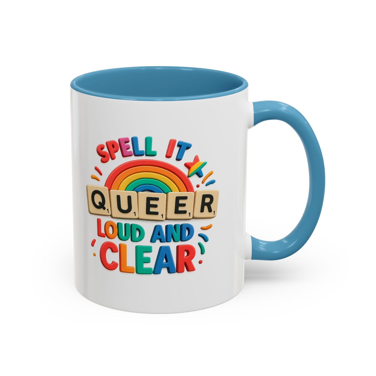 Pride Coffee Mug - Spell It Queer Loud and Clear