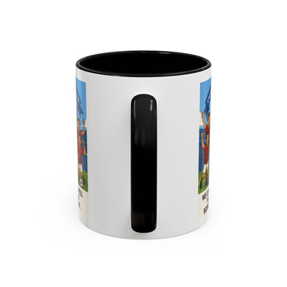 We came, We played, we conquered football Coffee Mug
