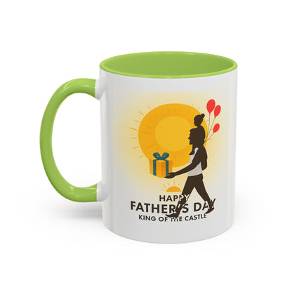 Father's Day Accent Coffee Mug - King of the Castle Design