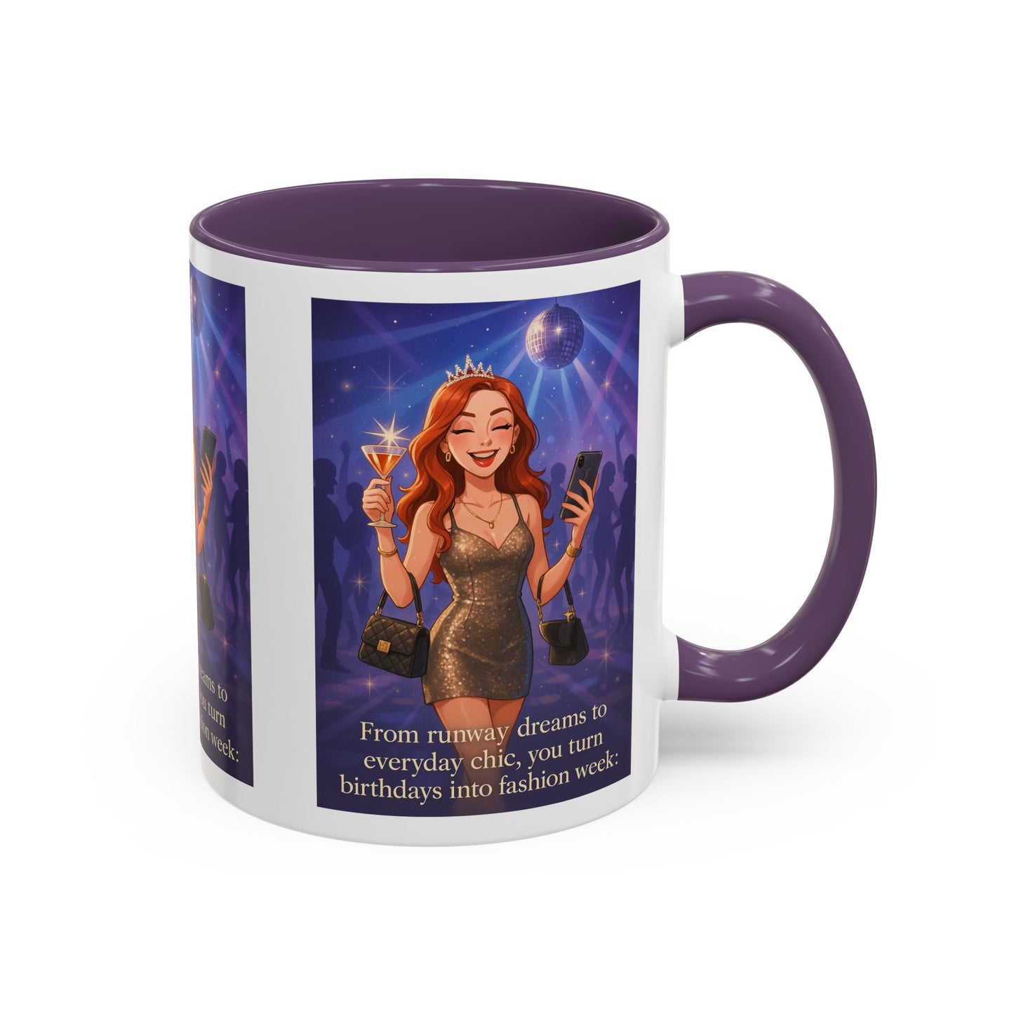 Chic Birthday Celebration Coffee Mug - Turn Birthdays into Fashion Week!