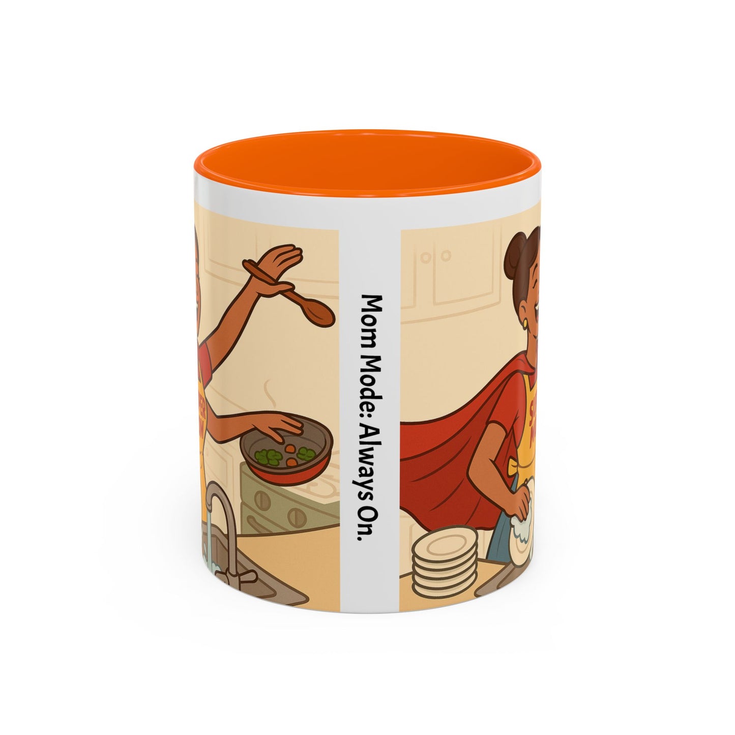 Super mom - Accent Coffee Mug (11, 15oz) - Mother's Day