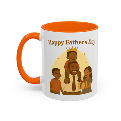 Happy Father's Day Coffee Mug - Celebrate Dad with Joyful Family Design