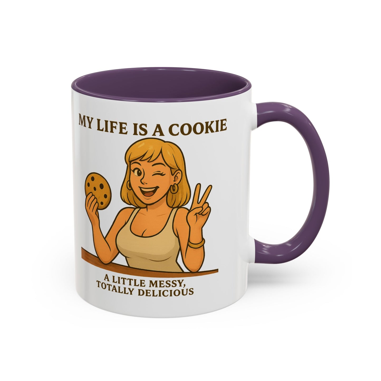 Funny Life is a Cookie Coffee Mug - Perfect for Treat Lovers