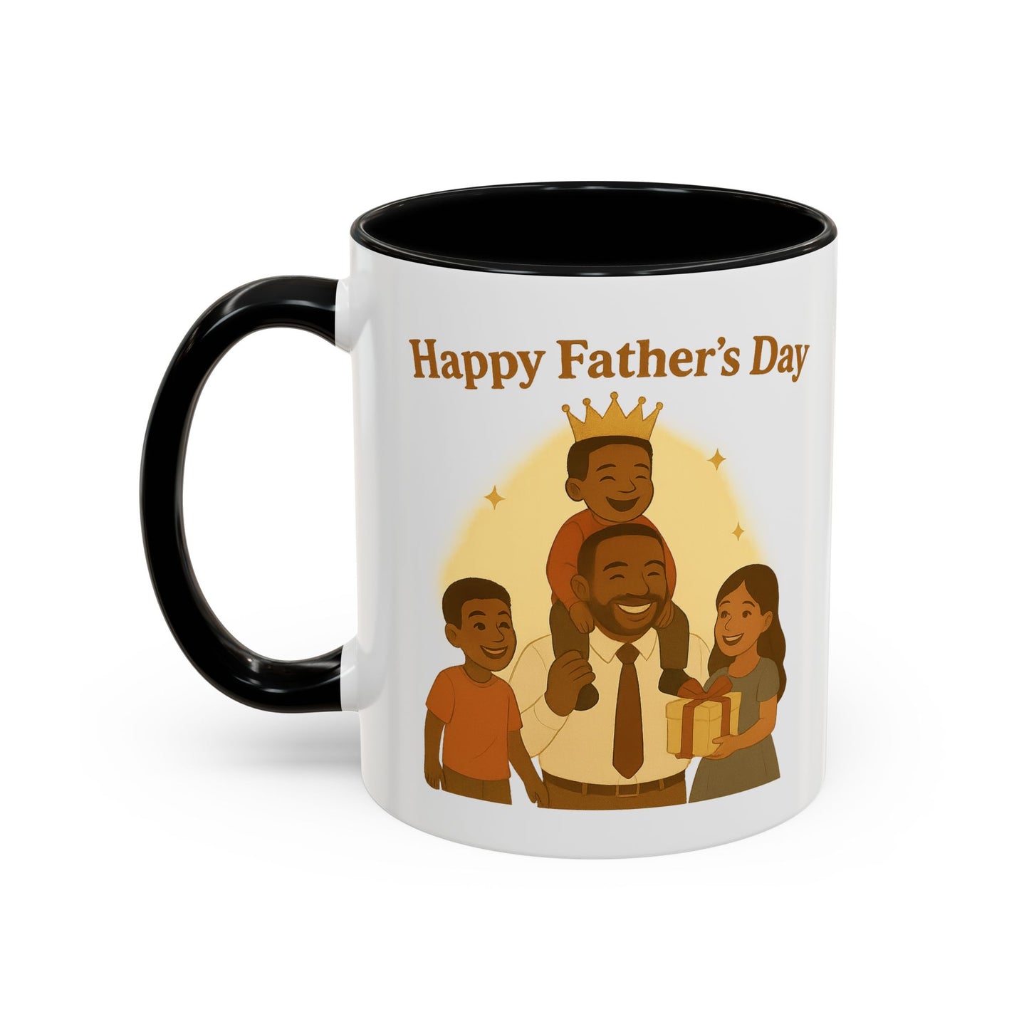 Happy Father's Day Coffee Mug - Celebrate Dad with Joyful Family Design