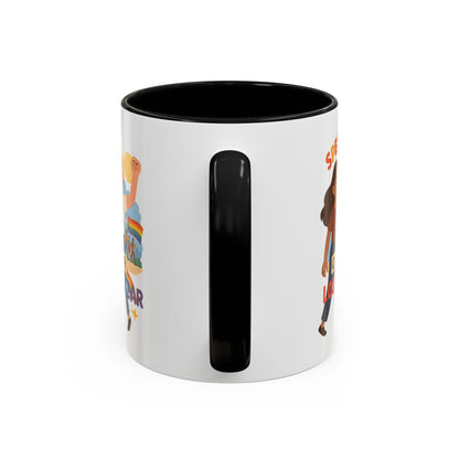 LGBTQ+ Pride Accent Coffee Mug - 'Spell It Queer Loud and Clear' - 11oz & 15oz