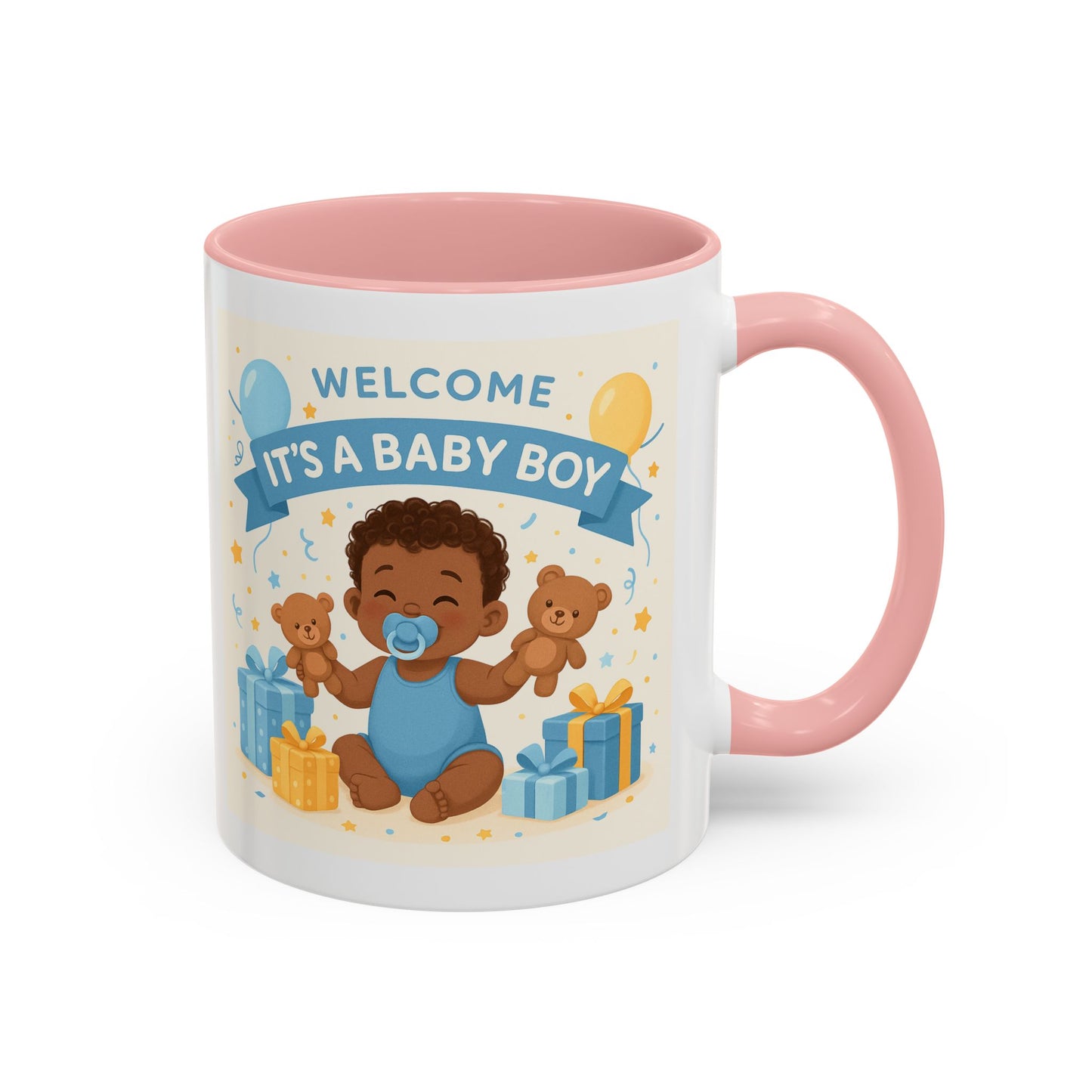 Welcome Baby Boy Coffee Mug - Born to Steal Hearts - Perfect Baby Shower Gift