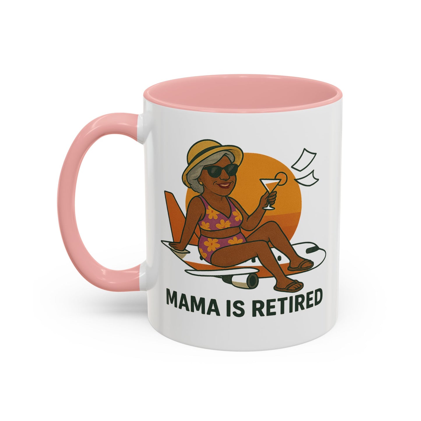 Charming Retired Mama Coffee Mug - Fun Gift for Retirement Celebration