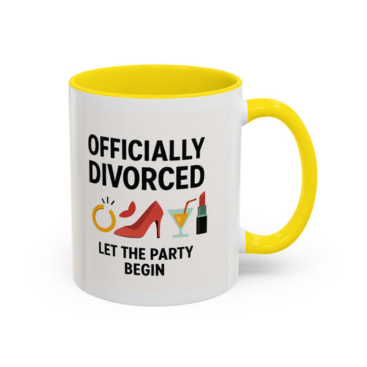Officially Divorced Coffee Mug - Celebrate Freedom, Divorce Party Mug, Gift for Her, Sassy Humor, New Beginnings