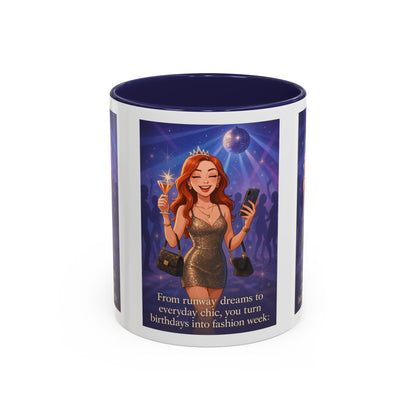Chic Birthday Celebration Coffee Mug - Turn Birthdays into Fashion Week!