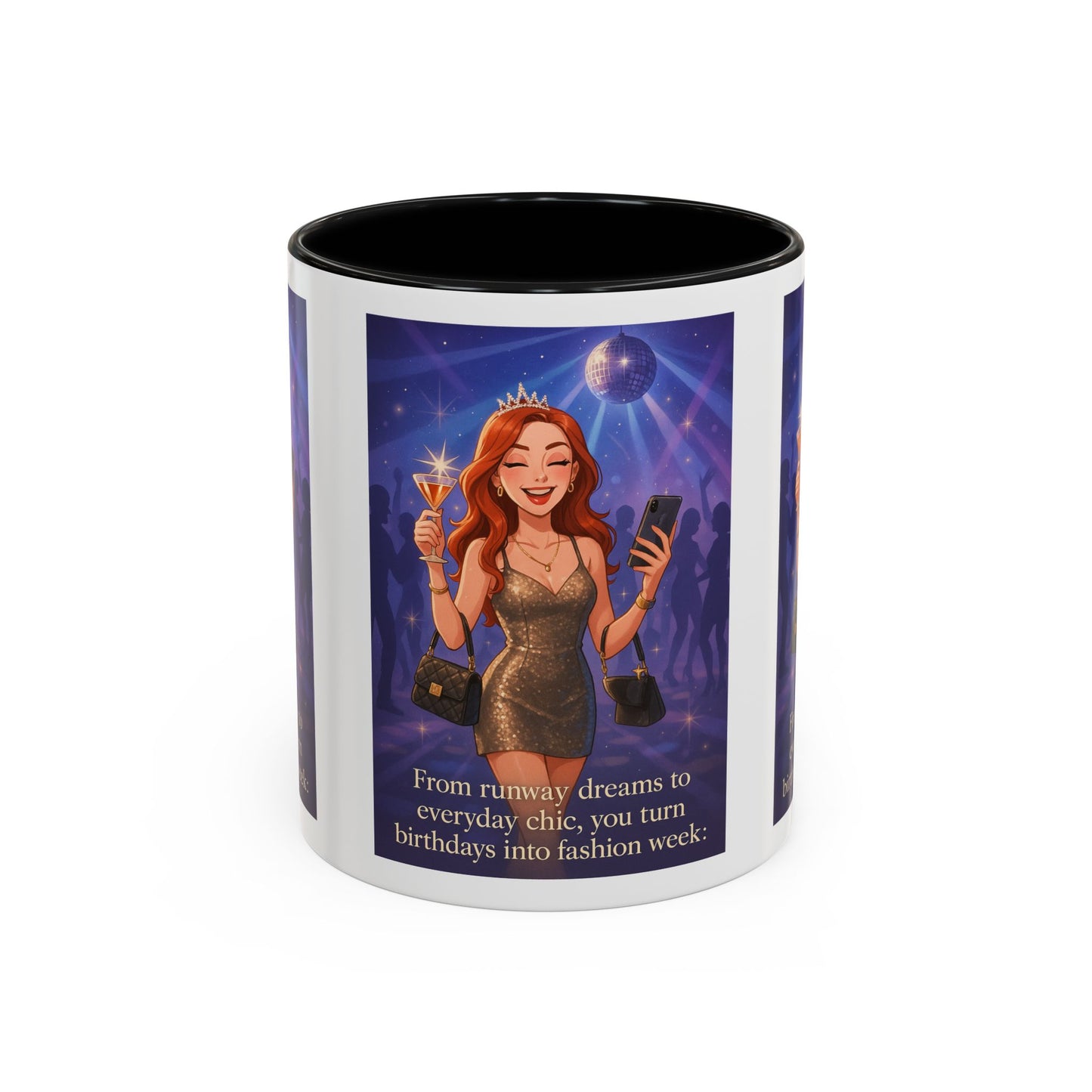 Chic Birthday Celebration Coffee Mug - Turn Birthdays into Fashion Week!