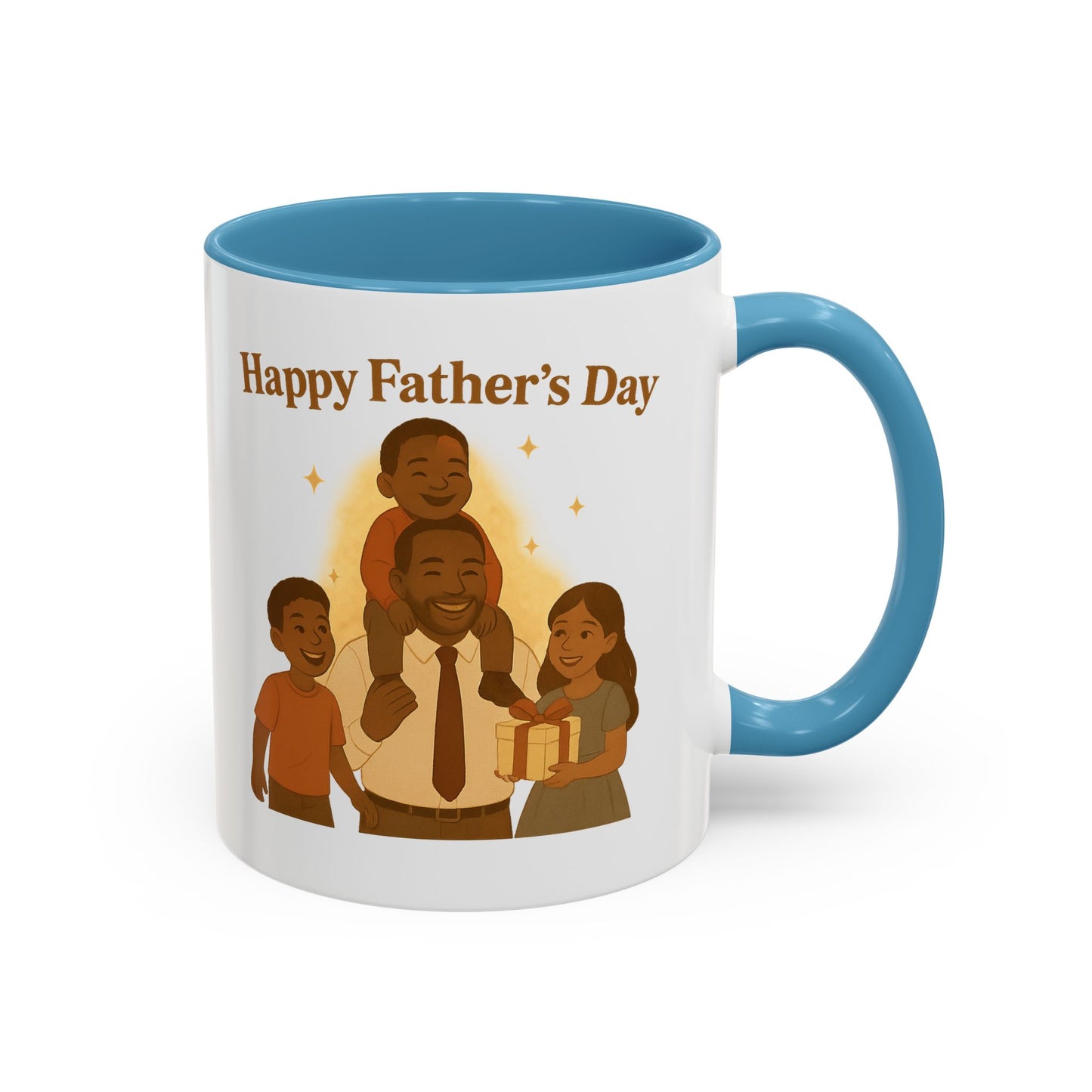 Happy Father's Day Coffee Mug - Celebrate Dad with Joyful Family Design
