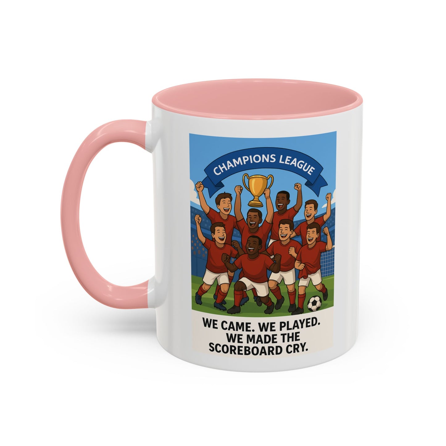 We came, We played, we conquered football Coffee Mug