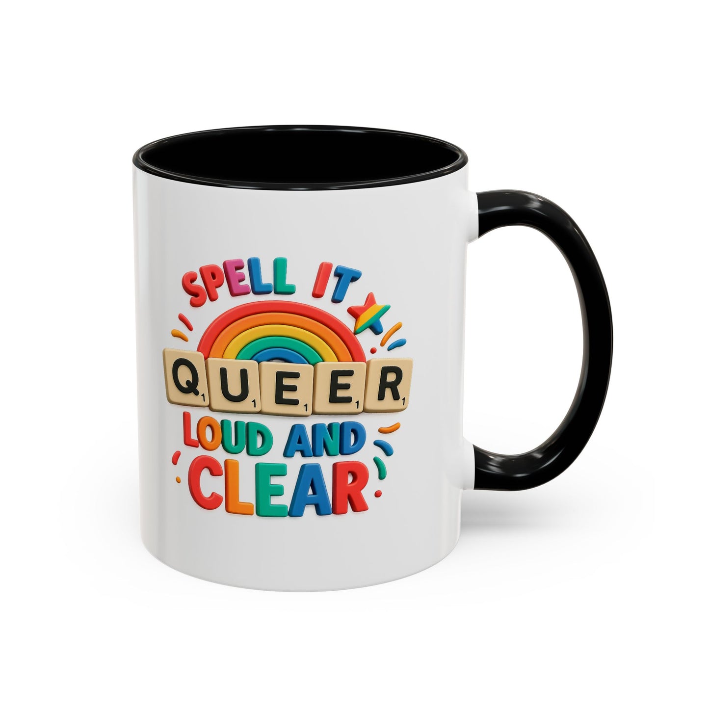 Pride Coffee Mug - Spell It Queer Loud and Clear