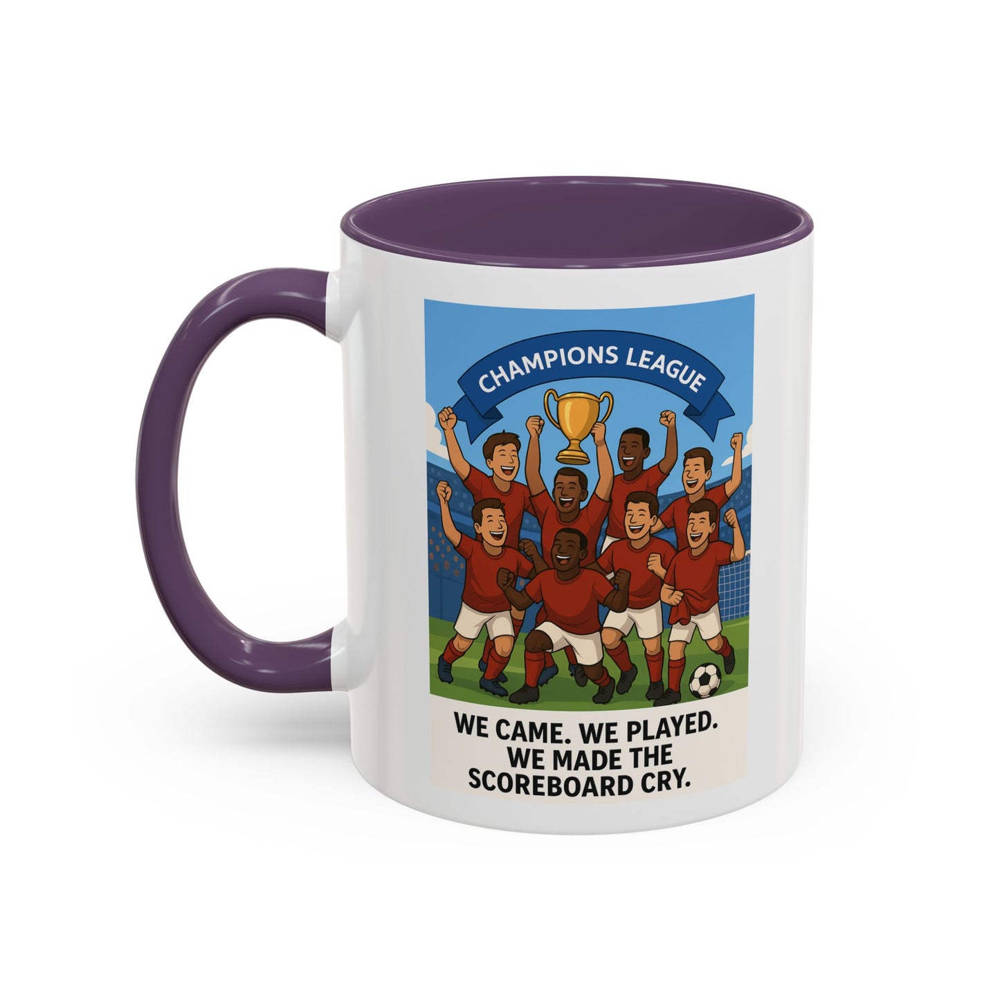 We came, We played, we conquered football Coffee Mug
