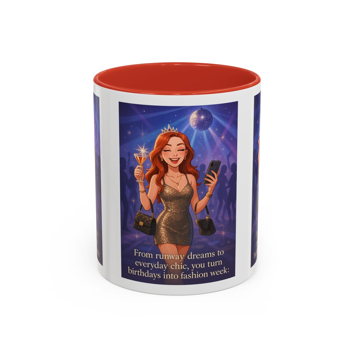 Chic Birthday Celebration Coffee Mug - Turn Birthdays into Fashion Week!