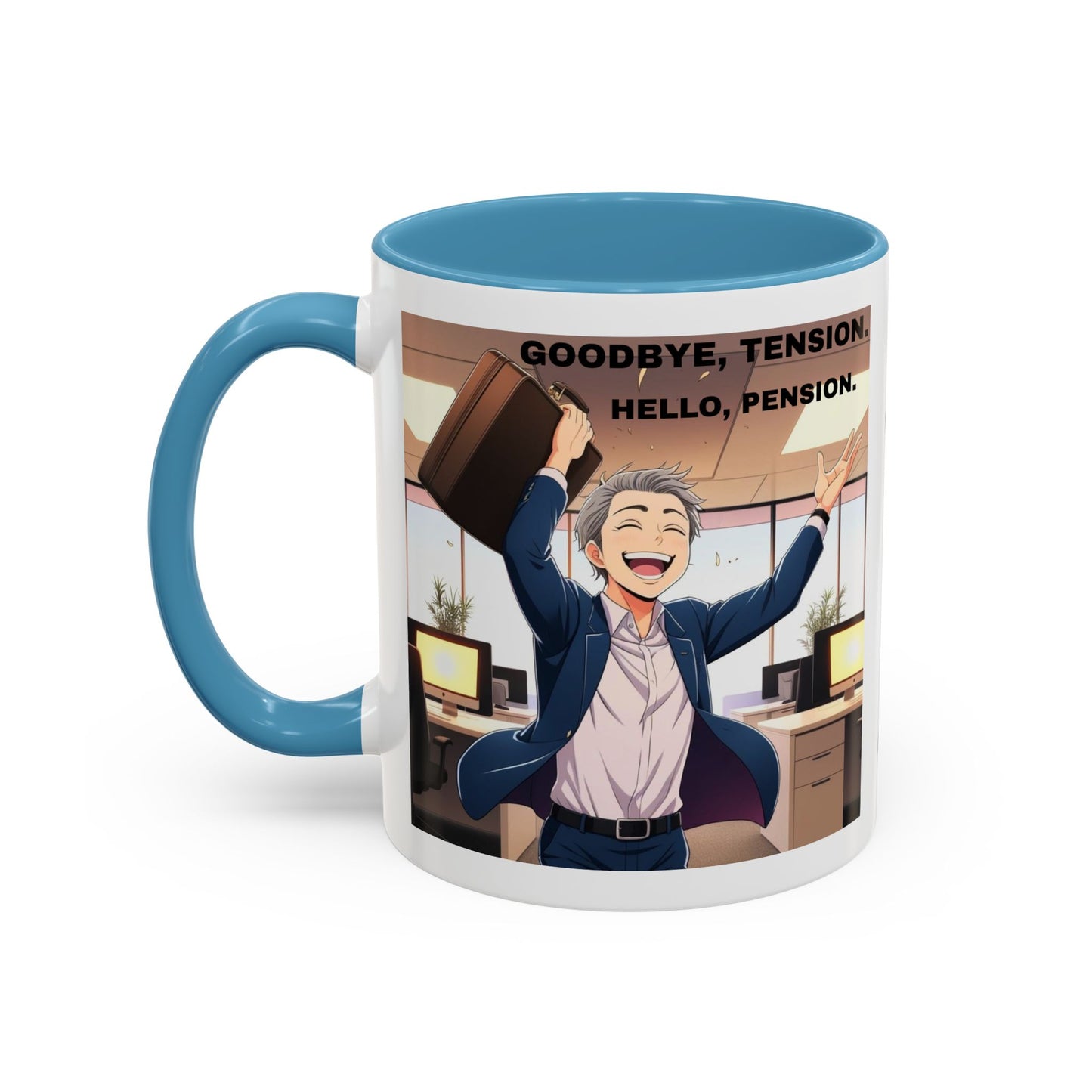Retirement Celebration Coffee Mug - Goodbye Tension, Hello Pension!