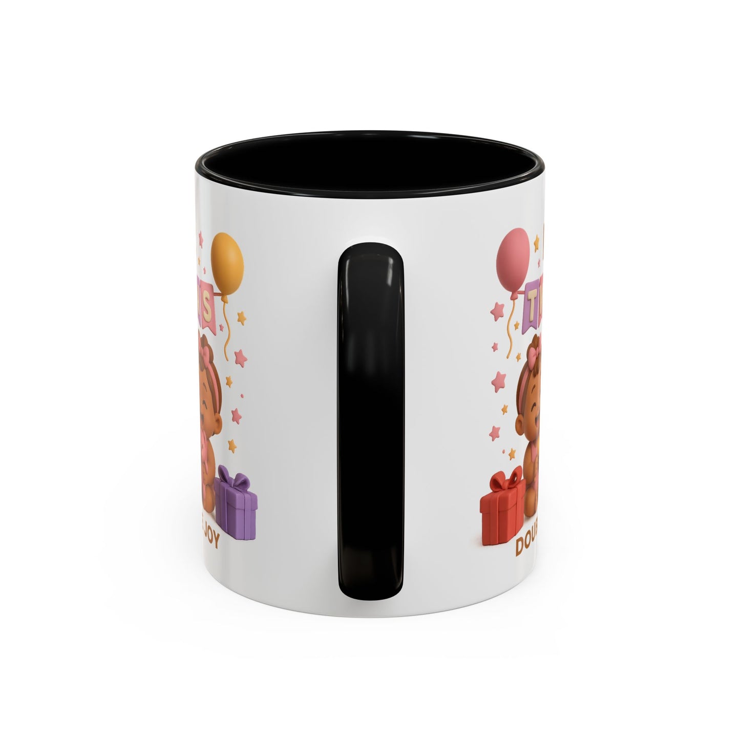 Twins Celebration Coffee Mug – Double the Joy, Gifts for New Parents, Baby Shower Favor, Sibling Gift, Cute Mug for Twins