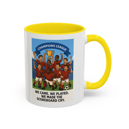 We came, We played, we conquered football Coffee Mug