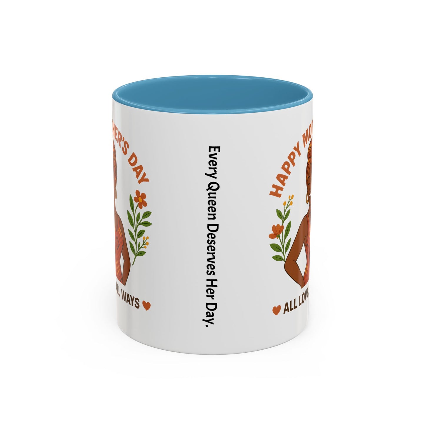 Happy Mother's Day Coffee Mug - Every Queen Deserves Her Day - Afro