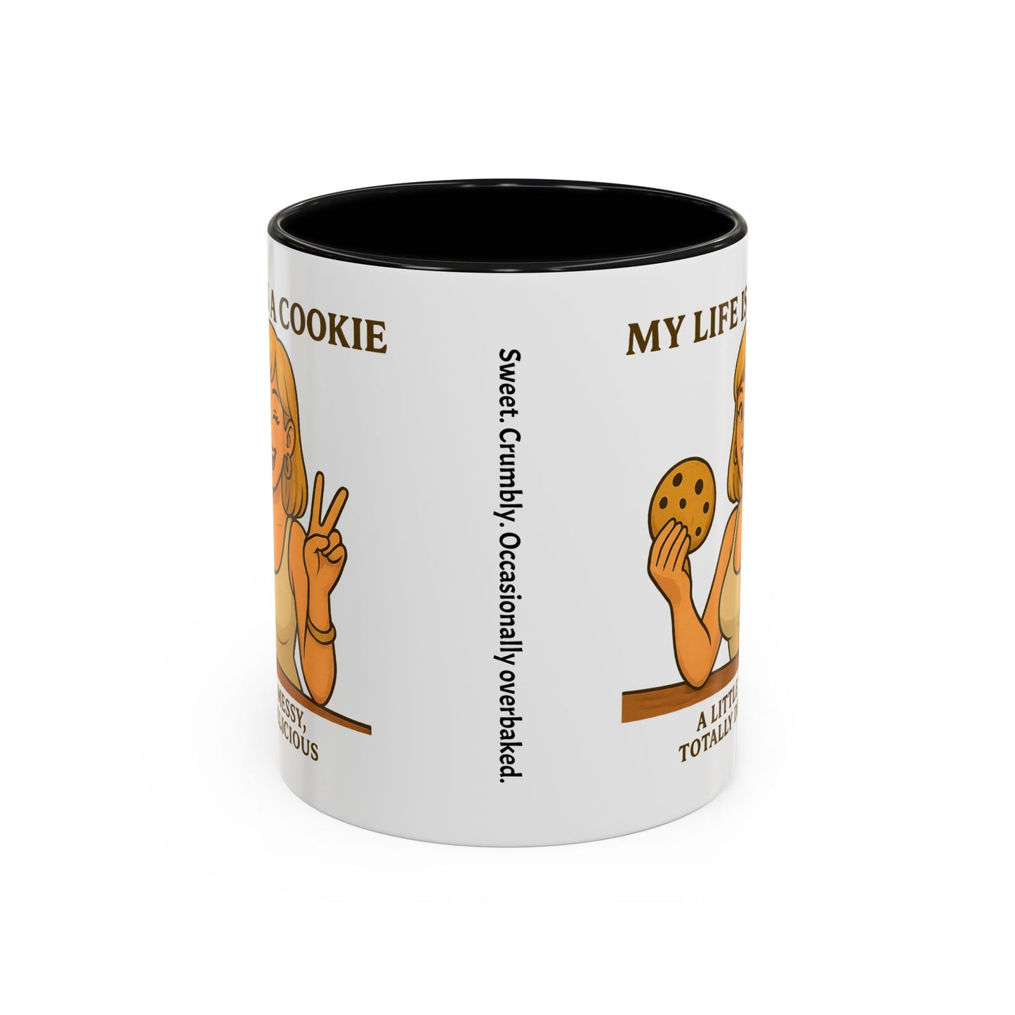 Funny Life is a Cookie Coffee Mug - Perfect for Treat Lovers