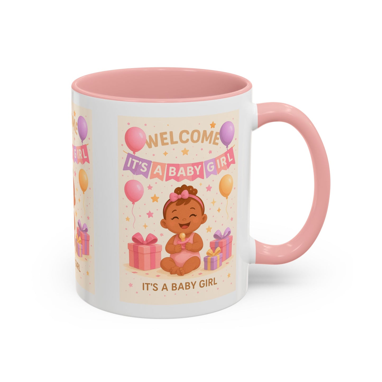 Personalized Baby Girl Welcome Mug - Cute Baby Design