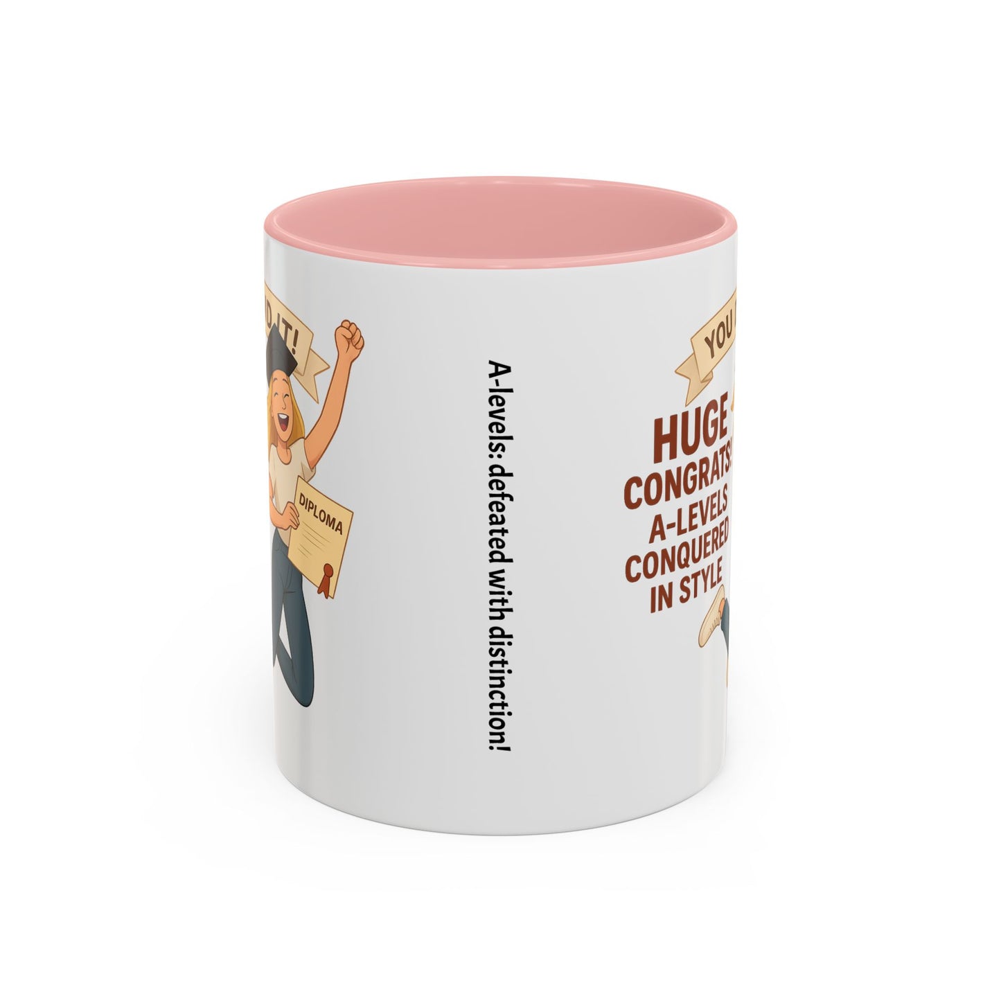 Celebratory Graduation Coffee Mug - 'You Did It!' A-Levels